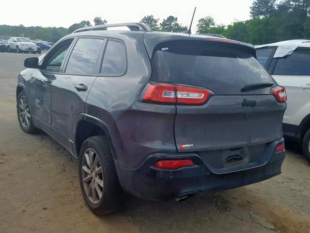 1C4PJLCB9JD604800 - 2018 JEEP CHEROKEE L GRAY photo 3