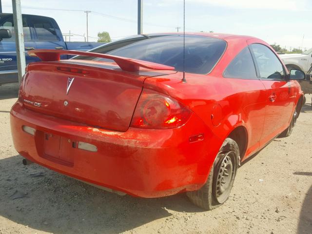 1G2AL15F477380772 - 2007 PONTIAC G5 RED photo 4