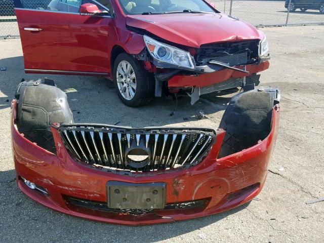 1G4GC5ER7DF277155 - 2013 BUICK LACROSSE RED photo 9