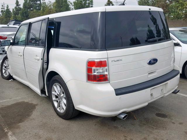 2FMGK5B86EBD13046 - 2014 FORD FLEX SE WHITE photo 3