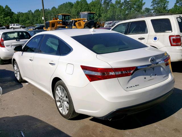 4T1BK1EB7DU013535 - 2013 TOYOTA AVALON BAS WHITE photo 3