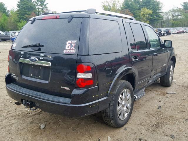 1FMEU75867UA47355 - 2007 FORD EXPLORER L BLACK photo 4