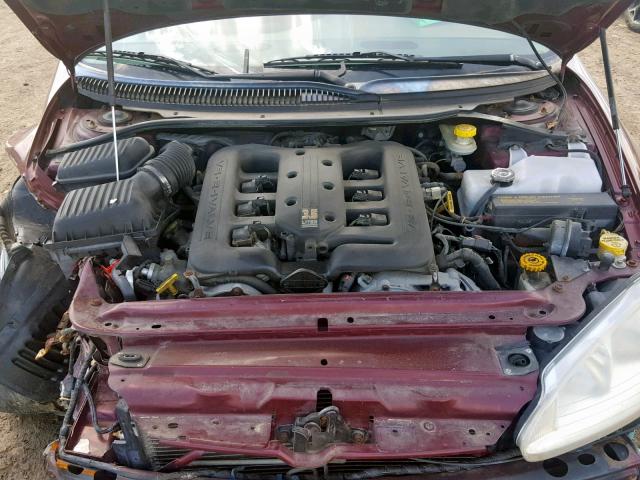 2B3HD56M52H129446 - 2002 DODGE INTREPID E BURGUNDY photo 7