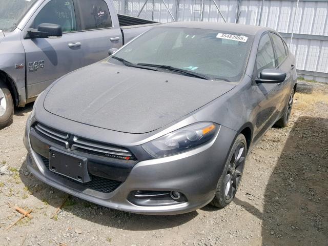 1C3CDFBH9DD135634 - 2013 DODGE DART SXT GRAY photo 2