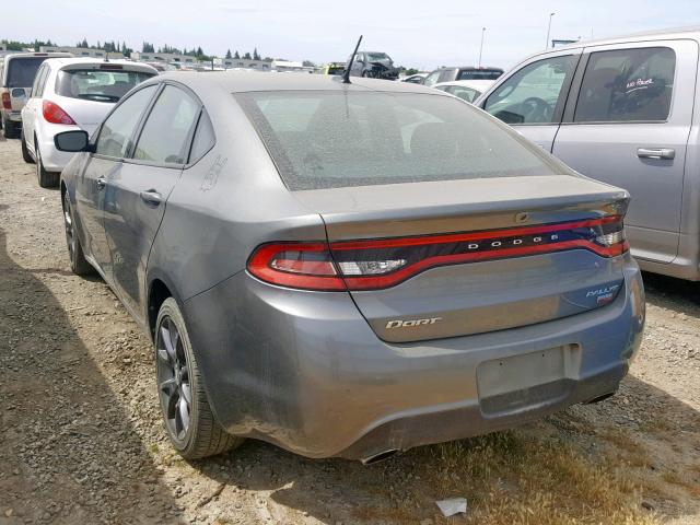 1C3CDFBH9DD135634 - 2013 DODGE DART SXT GRAY photo 3