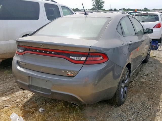 1C3CDFBH9DD135634 - 2013 DODGE DART SXT GRAY photo 4