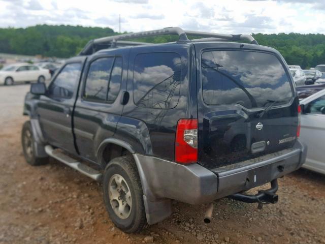 5N1ED28Y5YC602740 - 2000 NISSAN XTERRA XE BLACK photo 3