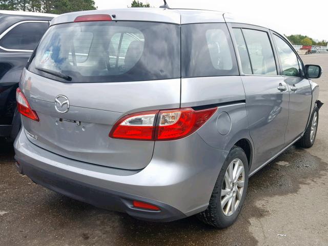 JM1CW2BL1D0145892 - 2013 MAZDA 5 SILVER photo 4