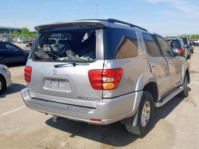 5TDBT48A21S051681 - 2001 TOYOTA SEQUOIA LI SILVER photo 4