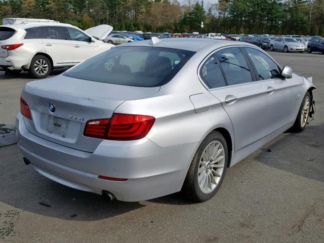 WBAFU7C50CDU62938 - 2012 BMW 535 XI SILVER photo 4