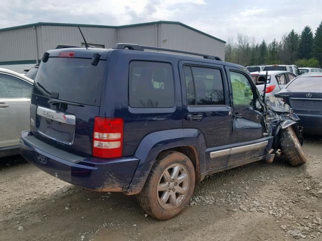 1C4PJMAK5CW176188 - 2012 JEEP LIBERTY SP BLUE photo 4