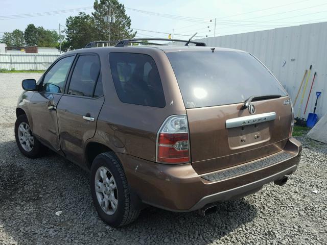 2HNYD18614H516904 - 2004 ACURA MDX TOURIN BROWN photo 3