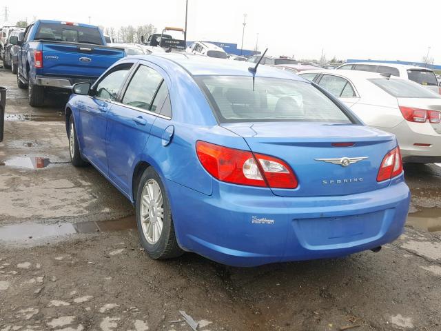 1C3LC56KX8N254571 - 2008 CHRYSLER SEBRING TO BLUE photo 3