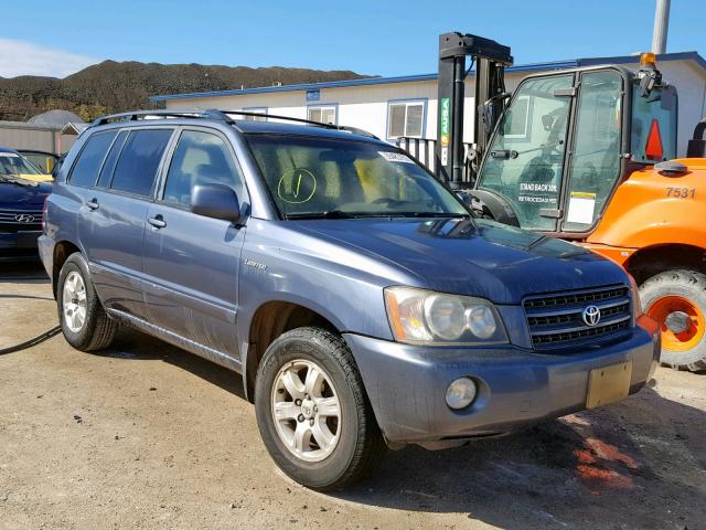 JTEGF21A920030998 - 2002 TOYOTA HIGHLANDER GRAY photo 1