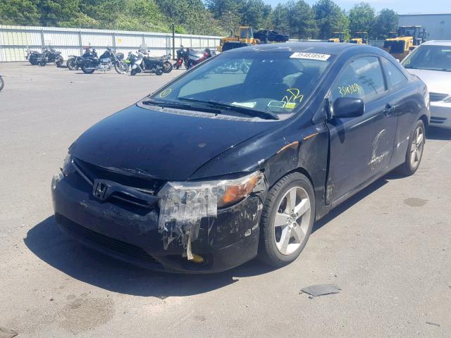 2HGFG12958H544476 - 2008 HONDA CIVIC EXL BLACK photo 2