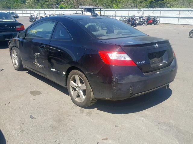 2HGFG12958H544476 - 2008 HONDA CIVIC EXL BLACK photo 3