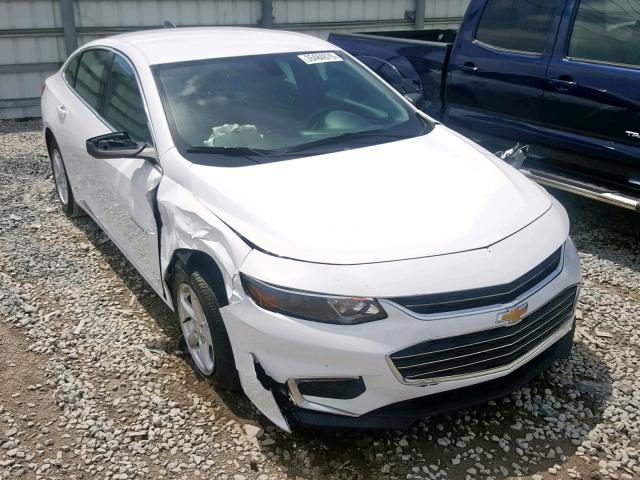 1G1ZB5ST7JF181238 - 2018 CHEVROLET MALIBU LS WHITE photo 1