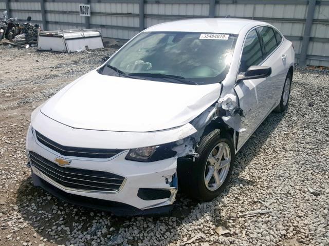 1G1ZB5ST7JF181238 - 2018 CHEVROLET MALIBU LS WHITE photo 2