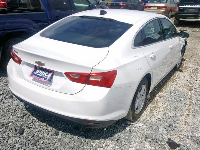 1G1ZB5ST7JF181238 - 2018 CHEVROLET MALIBU LS WHITE photo 4