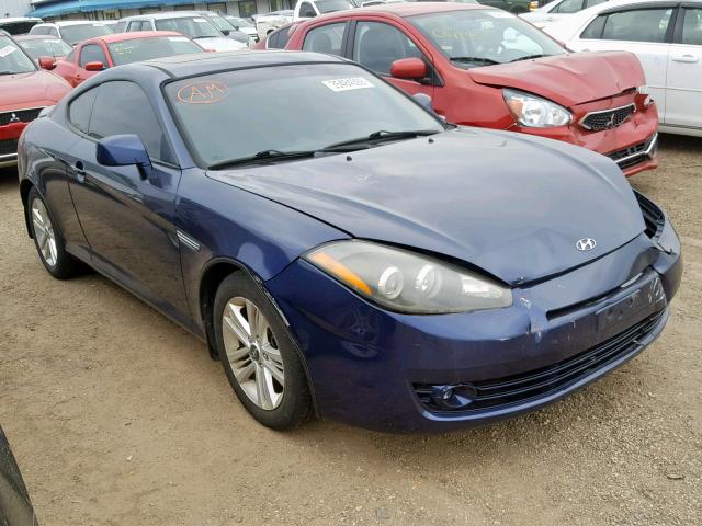 KMHHM66D07U261745 - 2007 HYUNDAI TIBURON GS BLUE photo 1