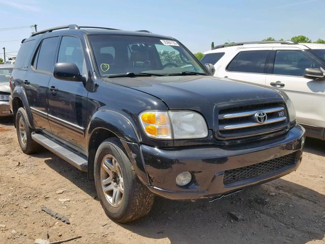 5TDBT48A13S196603 - 2003 TOYOTA SEQUOIA LI BLACK photo 1