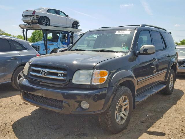 5TDBT48A13S196603 - 2003 TOYOTA SEQUOIA LI BLACK photo 2