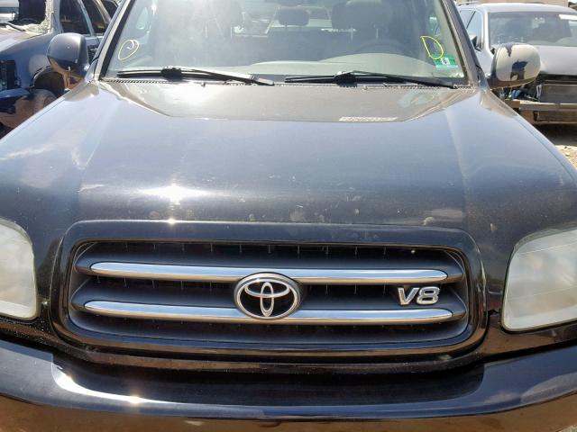 5TDBT48A13S196603 - 2003 TOYOTA SEQUOIA LI BLACK photo 7