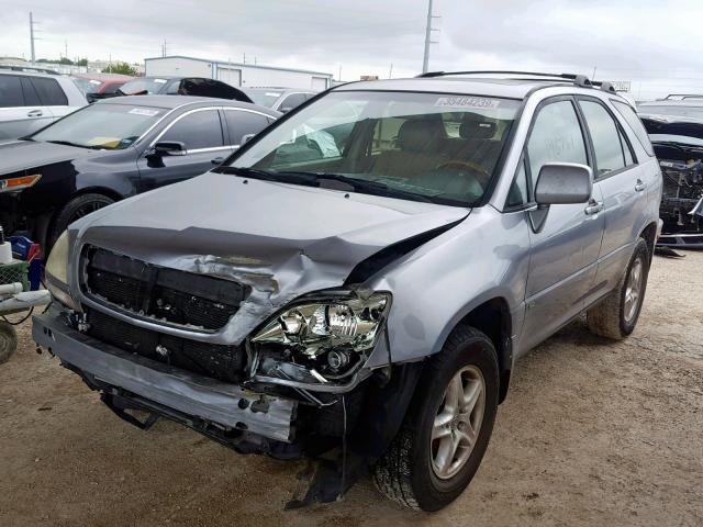 JTJHF10U310210763 - 2001 LEXUS RX 300 SILVER photo 2