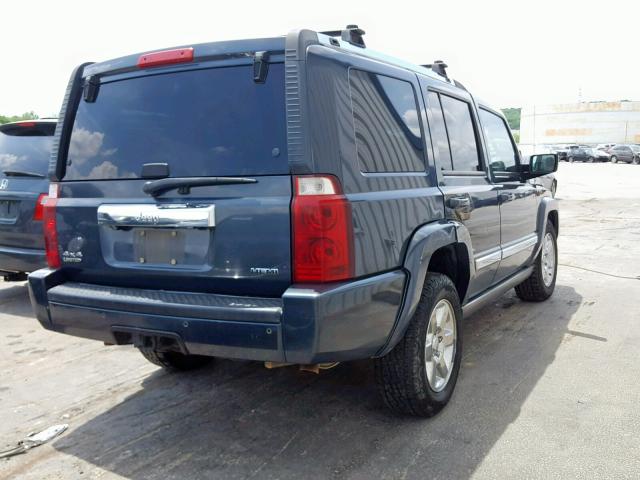 1J8HG58217C672104 - 2007 JEEP COMMANDER BLUE photo 4