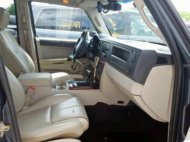 1J8HG58217C672104 - 2007 JEEP COMMANDER BLUE photo 5