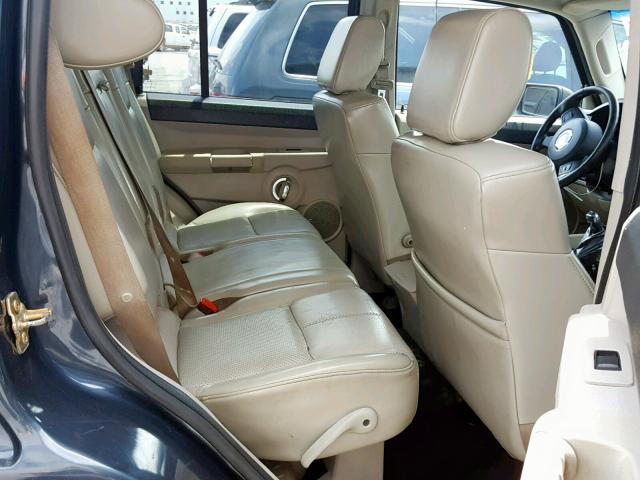 1J8HG58217C672104 - 2007 JEEP COMMANDER BLUE photo 6