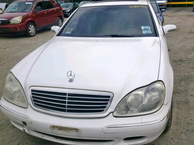 WDBNG75J9YA060195 - 2000 MERCEDES-BENZ S 500 WHITE photo 9