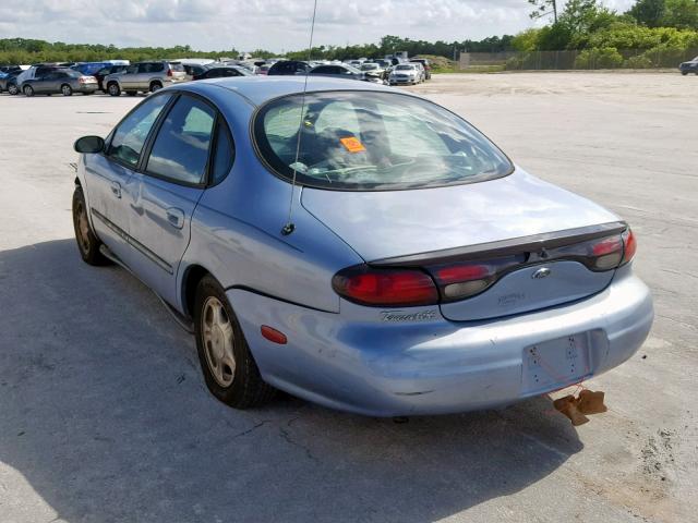 1FAFP52U8WG203453 - 1998 FORD TAURUS LX BLUE photo 3