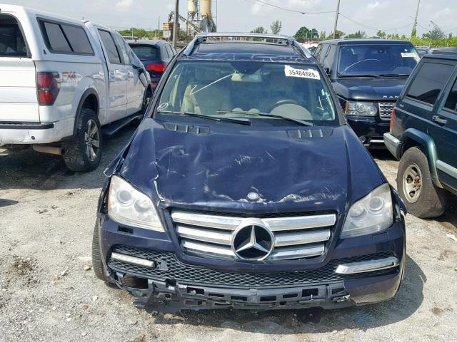 4JGBF8GE6BA675691 - 2011 MERCEDES-BENZ GL 550 4MA BLUE photo 9