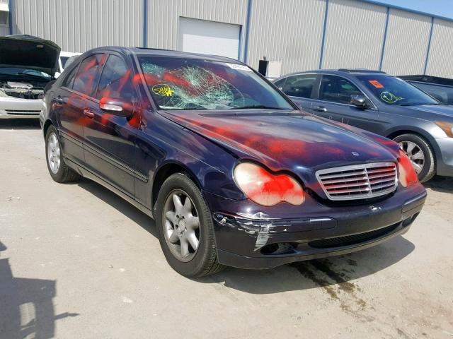 WDBRF61J43F410395 - 2003 MERCEDES-BENZ C 240 BLACK photo 1