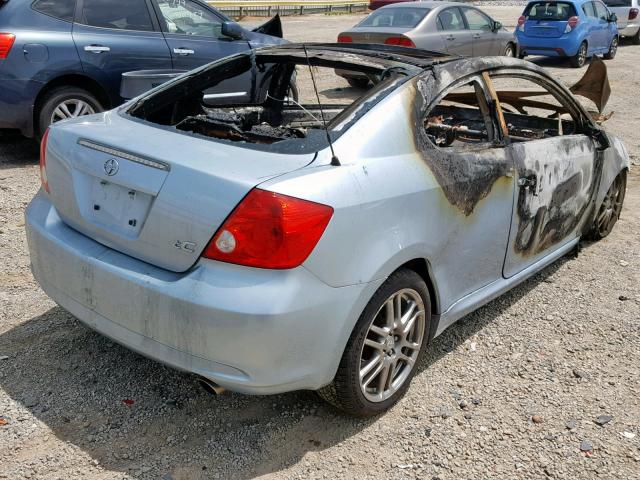 JTKDE177360122722 - 2006 TOYOTA SCION TC BLUE photo 4