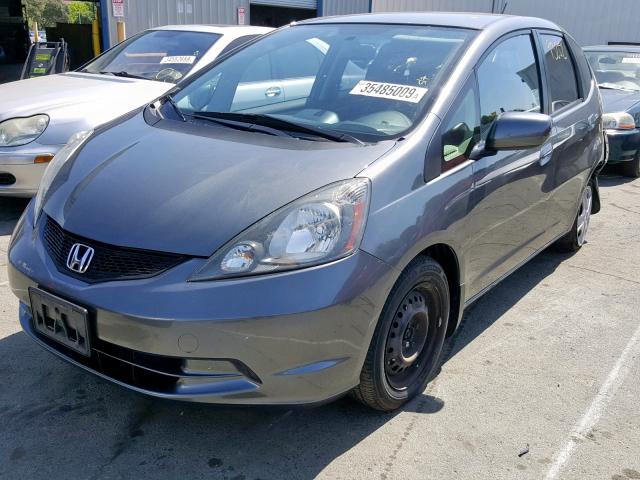 JHMGE8H30CC029447 - 2012 HONDA FIT GRAY photo 2