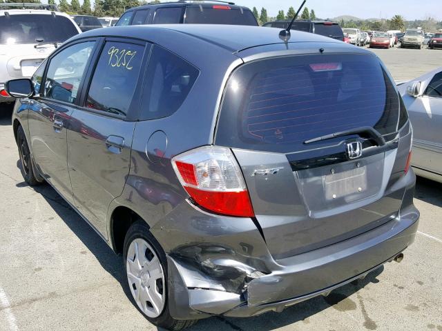 JHMGE8H30CC029447 - 2012 HONDA FIT GRAY photo 3