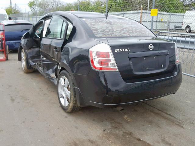 3N1AB61E29L671121 - 2009 NISSAN SENTRA 2.0 BLACK photo 3