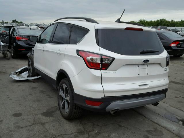 1FMCU0HDXJUA64996 - 2018 FORD ESCAPE SEL WHITE photo 3