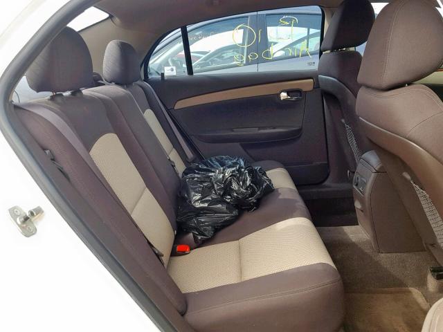 1G1ZC5E11BF172804 - 2011 CHEVROLET MALIBU 1LT WHITE photo 6