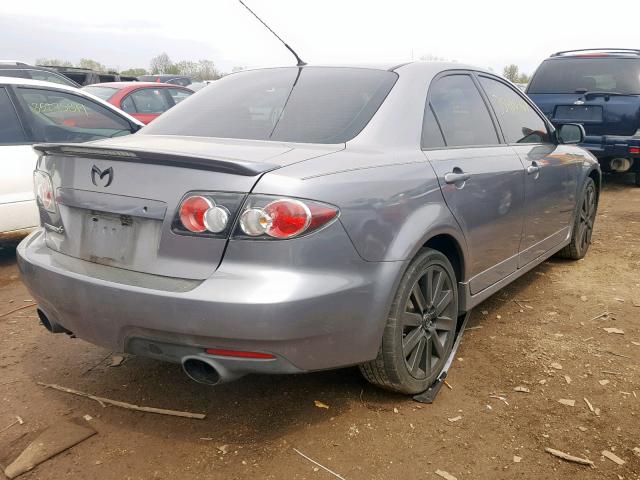 JM1GG12L061100416 - 2006 MAZDA SPEED 6 GRAY photo 4