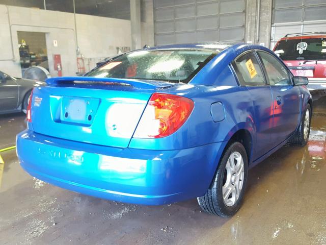 1G8AM12F64Z172044 - 2004 SATURN ION LEVEL BLUE photo 4