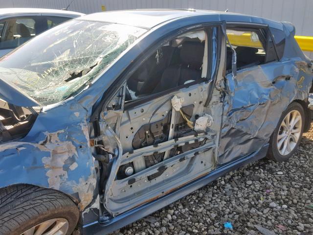 JM1BL1H50A1221485 - 2010 MAZDA 3 S BLUE photo 10