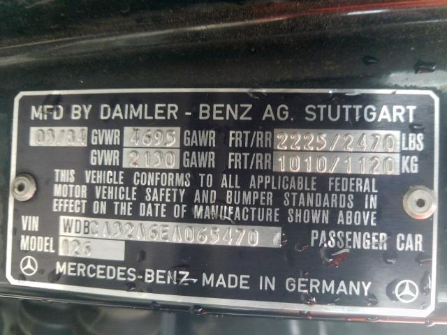 WDBCA32A6EA065470 - 1984 MERCEDES-BENZ 380 SE  photo 10