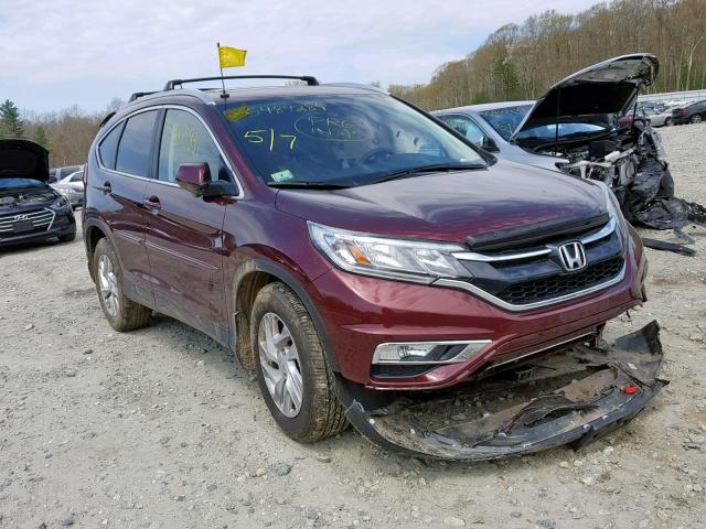 2HKRM4H71FH616743 - 2015 HONDA CR-V EXL RED photo 1