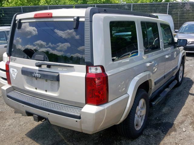1J8HH48K78C180475 - 2008 JEEP COMMANDER GOLD photo 4