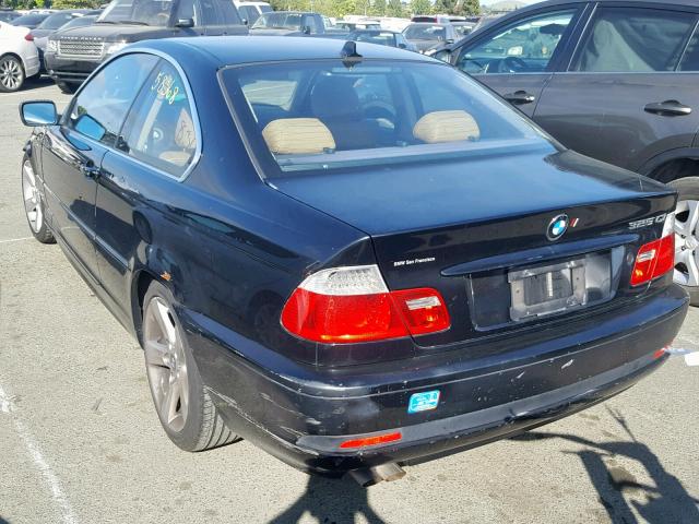 WBABD33404PL05716 - 2004 BMW 325 CI BLACK photo 3