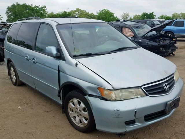 2HKRL18062H582071 - 2002 HONDA ODYSSEY EX BLUE photo 1