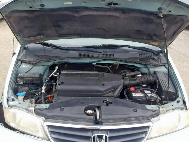 2HKRL18062H582071 - 2002 HONDA ODYSSEY EX BLUE photo 7